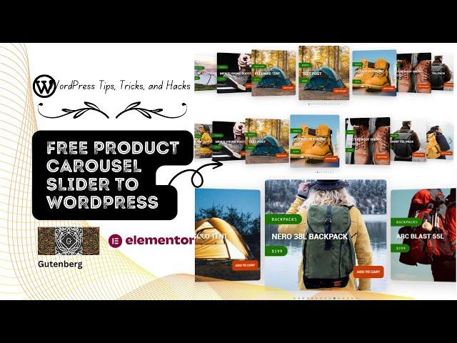 Free Responsive Product Carousel Slider to WordPress 