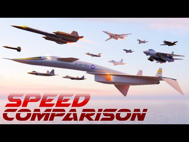 SPEED COMPARISON 3D | Fastest Manned Aircraft [4K] ️