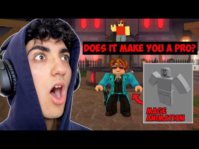 I Played MM2 With The MAGE ANIMATION... (Murder Mystery 2)