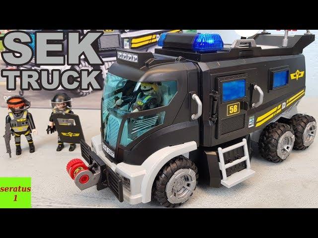 Playmobil SEK Truck 9360 auspacken seratus1 Spezialeinsatzkommando