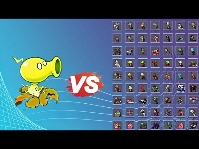 Electric Pea vs all zombies | pvz fusion