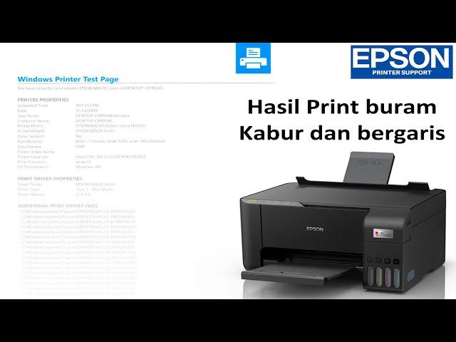 PRINTER EPSON  tinta tidak keluar, hasil print bergaris atau hasil kosong cara mudah mengatasi