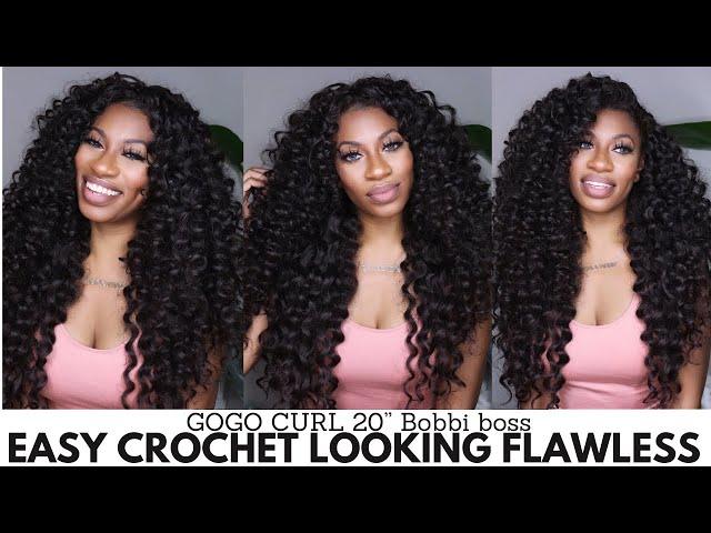 $14 Lazy Girl Crochet Install - In Depth Hair Review & Deets - Brazilian GoGo Curl 20" Bobbi Boss