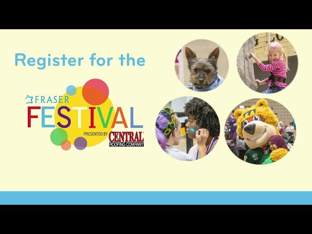 Register for the 2024 Fraser Festival, Presented by Central Roofing Company