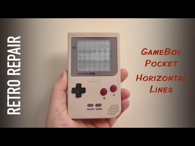 GameBoy Pocket horizontal lines repair