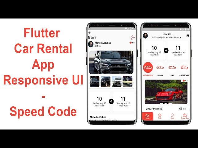 Flutter Car Rental App - Speed Code