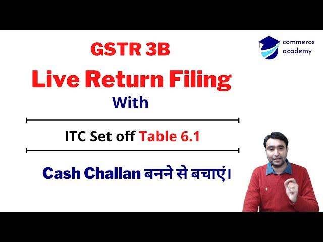 ITC Set off in GSTR 3B Return filing | ITC Set off Table 6.1 | ITC Set of Rule 2021 | GSTR 3B