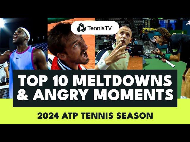 Top 10 ATP Tennis Meltdowns & Angry Moments in 2024