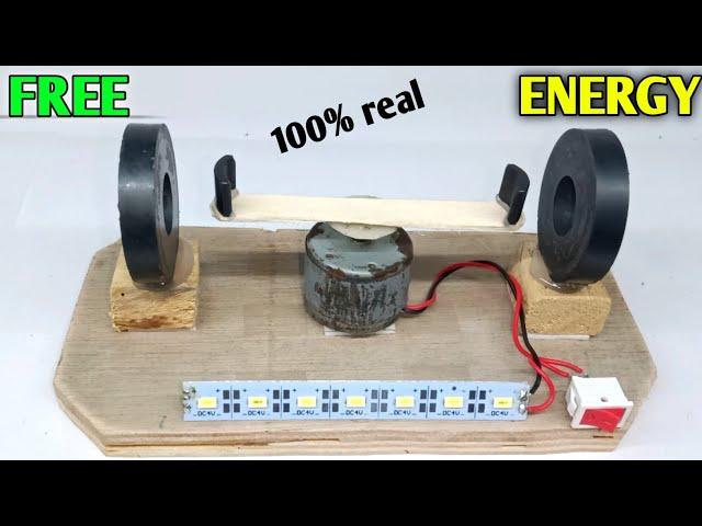 How to make free energy with magnet and dc motor / magnetic energy