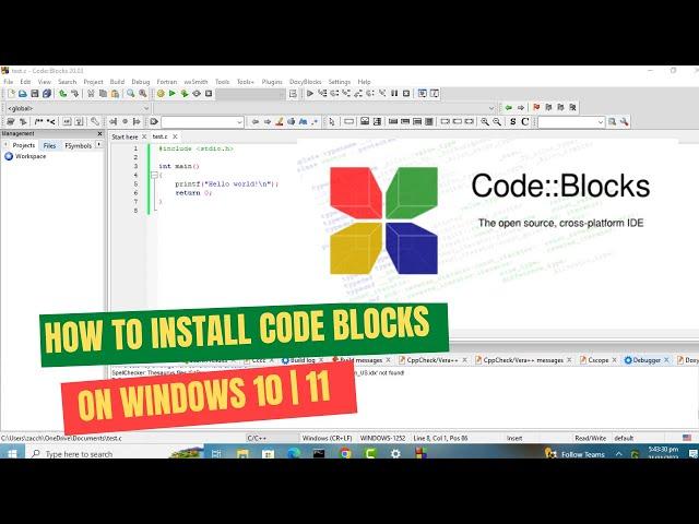 How to Install CodeBlocks on Windows 10 | 11