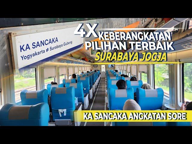 KERETA ANDALAN DI JALURNYA JADWAL 4 KALI DARI SURABAYA MAUPUN JOGJA!? Trip Naik KA Sancaka Eksekutif