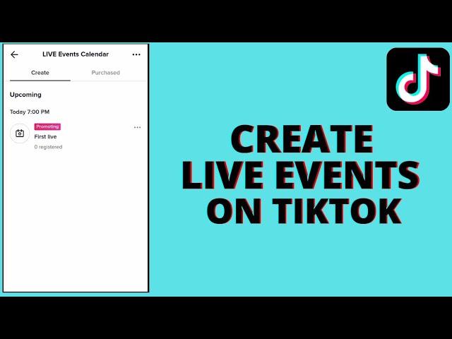 How to create live event on Tiktok