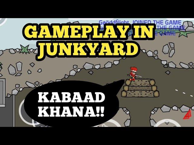 GAMEPLAY IN JUNKYARD (KABAADKHANA) MINI MILITIA !!