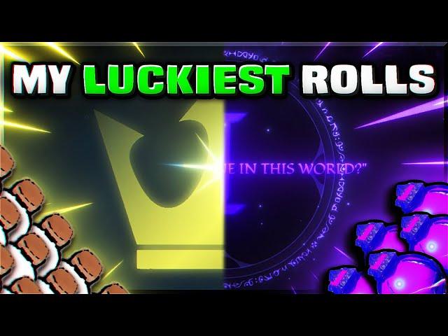 MY LUCKIEST ROLLS OF ALL TIME! | Sol's RNG