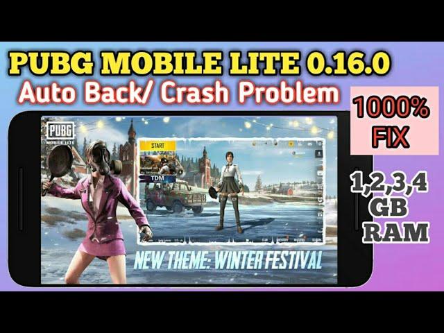 PUBG MOBILE LITE 0.16.0 Auto Back/Crash Problem how to Fix by Games Specials