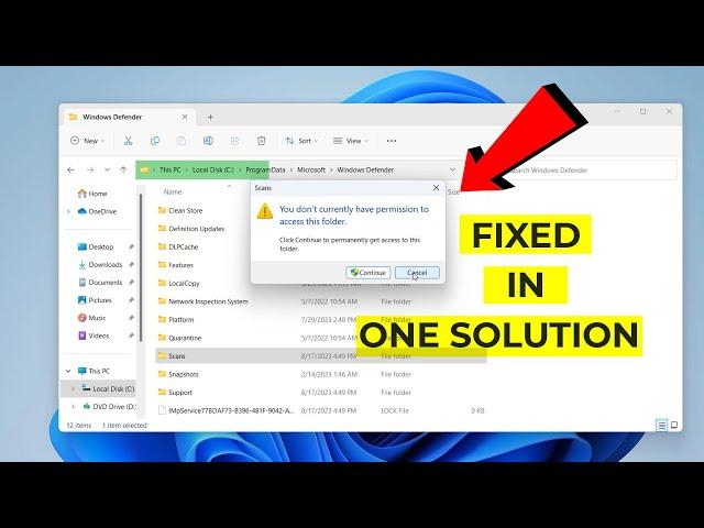 Fix You Don't have permission to Access This folder | FIXED