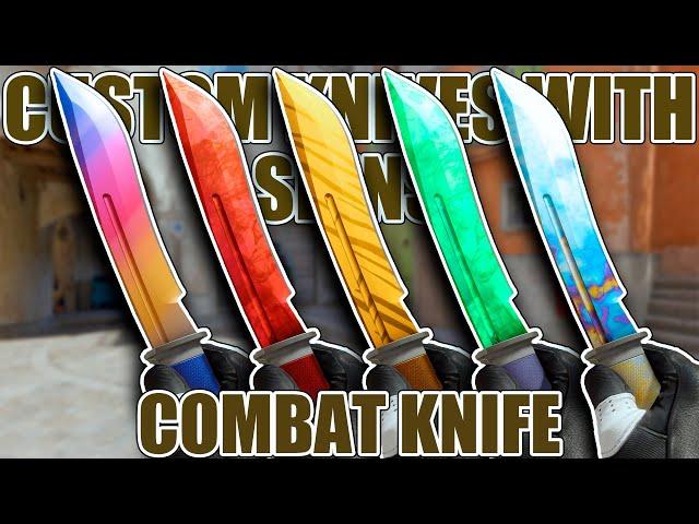 Custom Knives with Skins  Combat Knife  CS2 Showcase