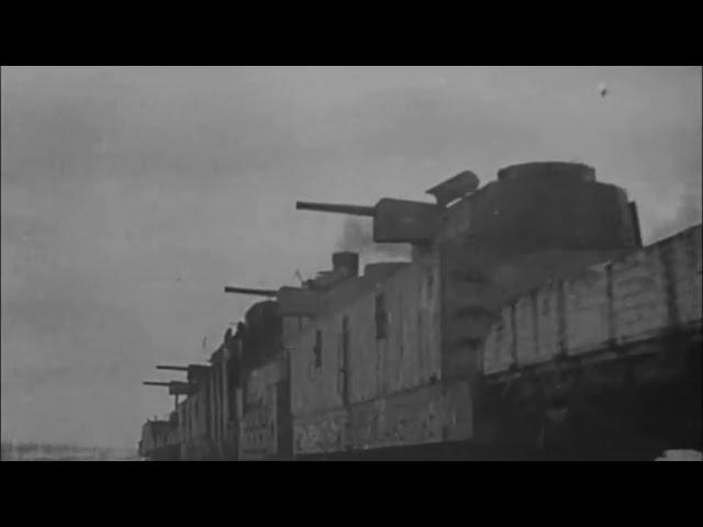 Soviet Armored Train in action during the Winter of 1941-42