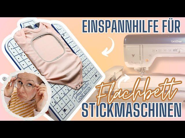 Mega Hilfe für BROTHER-Flachbettstickmaschinen // Shirts BESTICKEN war noch nie so EINFACH