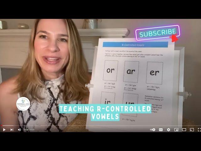 Teaching R Controlled Vowels from Orton Gillingham Coaching