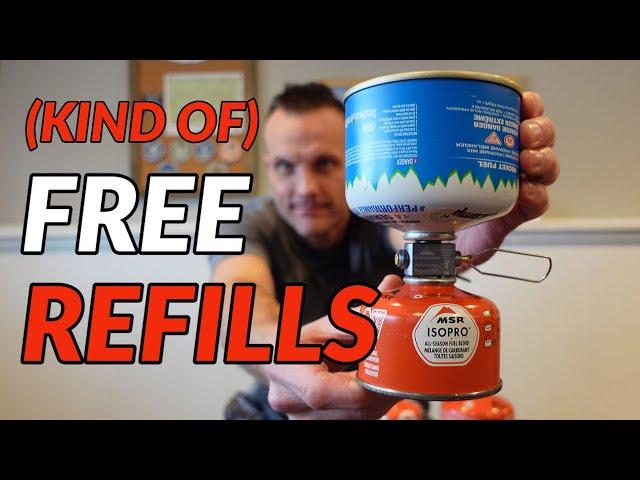 REFILL YOUR BACKPACKING GAS CANISTERS // Campingmoon Gas Canister Refill Adapter