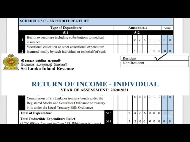 How to fill Your Personal/Individual Tax Return 2020/2021 in Sri Lanka | SL TAX SOLUTION