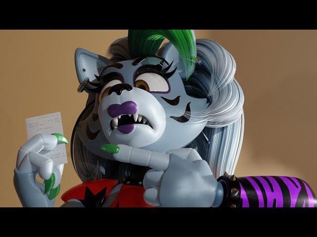 Chica can't read the ticket | FNAFSB | Roxy Wolf | Freddy | Glamrock Chica | Loona | Zootopia