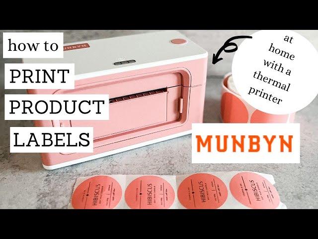 How to Print Product Labels at Home with MUNBYN Thermal Label Printer