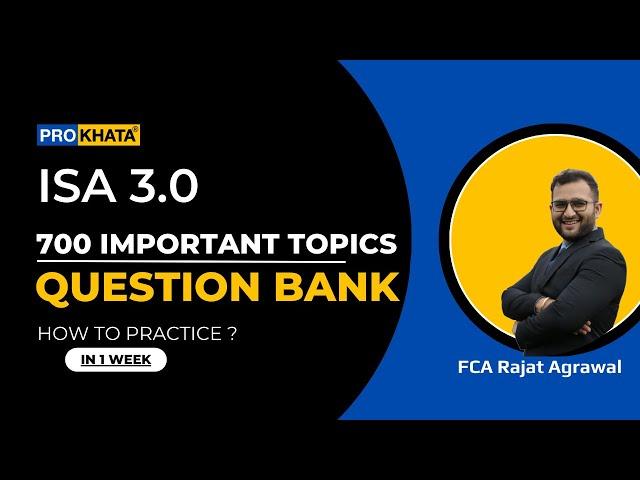 How to practice the Most Important 700 Topics question bank for the ISA 3.0 Exam?