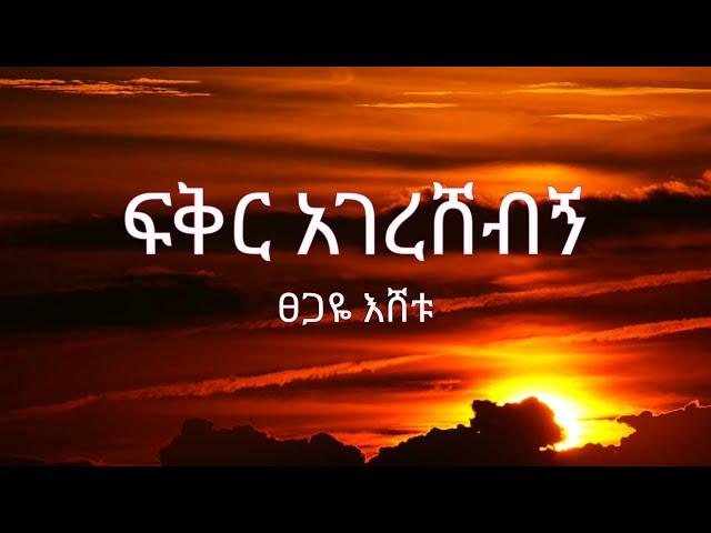 Tsegaye Eshetu - Fikir Agereshebgn ( ፀጋዬ እሸቱ - ፍቅር አገረሸብኝ ) - Lyrics