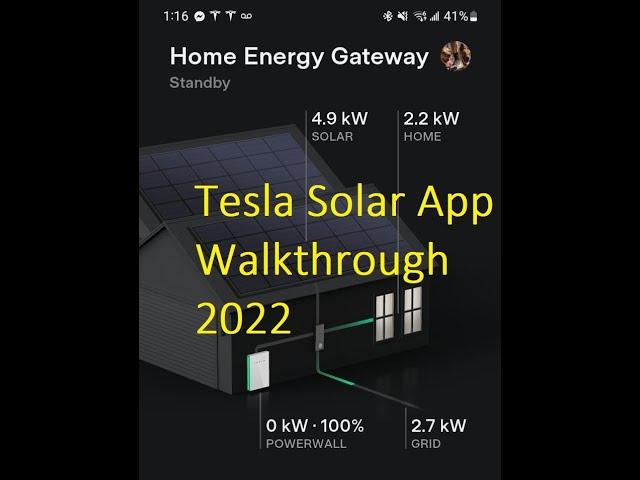 Tesla Solar App Walkthrough | Tutorial (updated)