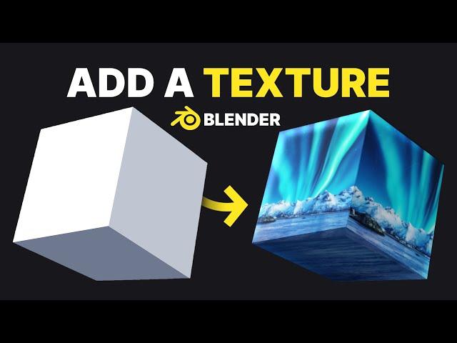 Add A Texture to An Object - Blender Tutorial