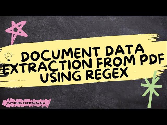 24 - Document Data Extraction from PDF using Regex || UiPath Developer Training Basic to Advanced