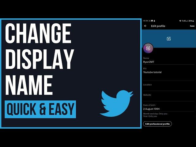 How to Change Display Name on Twitter