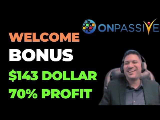 Important Update || Welcome Bonus 143$ And 70 % profit