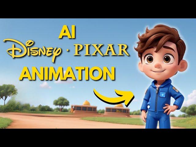 How to Make AI Generated Disney Pixar Animations FOR FREE!