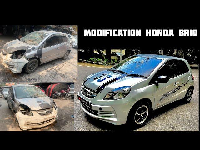 Denting painting Honda brio | modification Honda brio | brio modified cars clinic