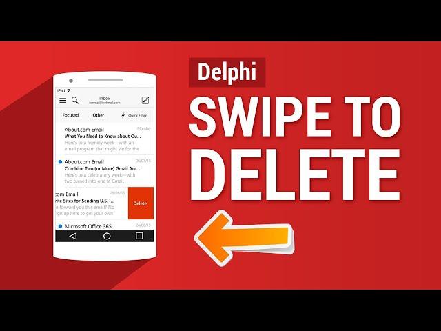 Delphi Mobile - Swipe to Delete (deslize para excluir)