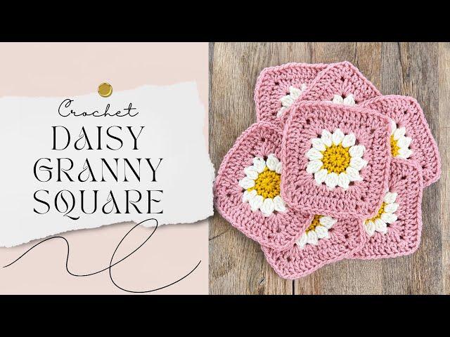  Crochet Daisy Granny Square 