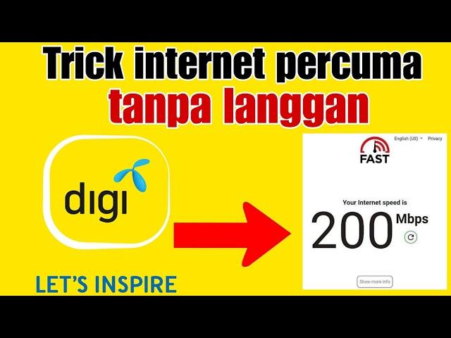 TRICK DIGI INTERNET PERCUMA SEUMUR HIDUP