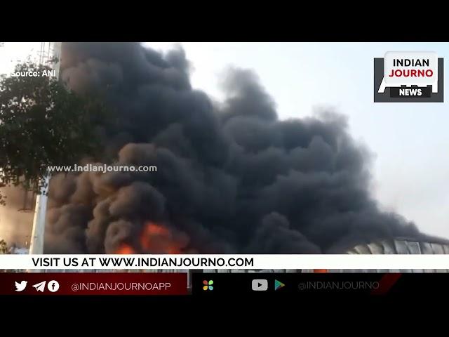 Hyderabad: Major fire engulfs thermocol factory at Gaganpahad