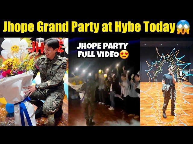 BTS Jhope Grand Celebration At Hybe | Jhope Share Unseen Party Video 