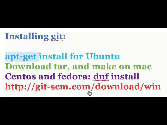 Git installation