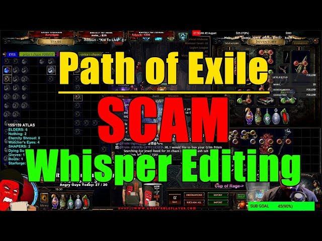 Path of Exile Scam Types: Whisper Editing