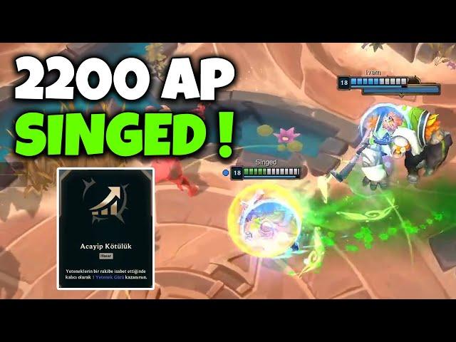 ARENADA SINGED'A VEIGAR PASİFİ GELİRSE  2200 AP 7000 KALKAN 