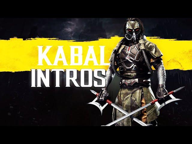 Mortal Kombat 11 ALL KABAL Intros (Dialogue & Character Banter) MK11