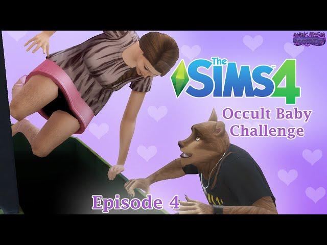 The Sims 4: Occult Baby Challenge - Ep4 - DUMPSTER WOOHOO WITH A WEREWOLF! 