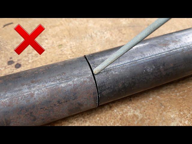 not many know, the welder's method of connecting thin pipes is stronger | stick welding thin pipes