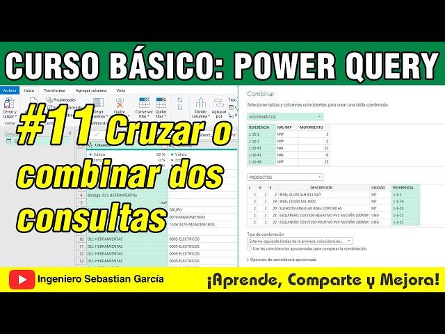 Cómo cruzar o combinar consultas con Power Query