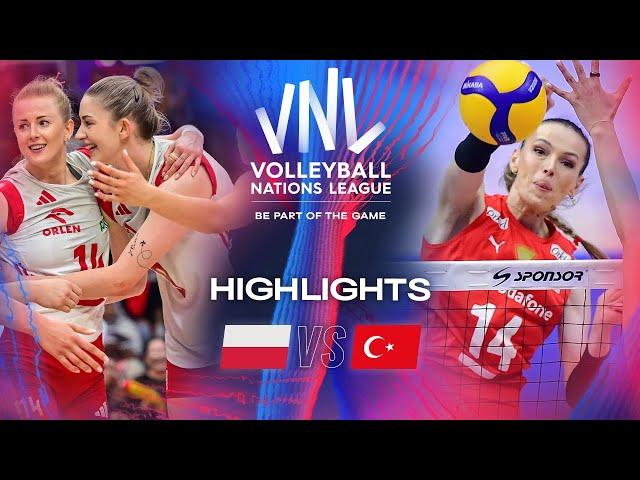  POL vs.  TUR - Highlights | Week 3 | Women's VNL 2024